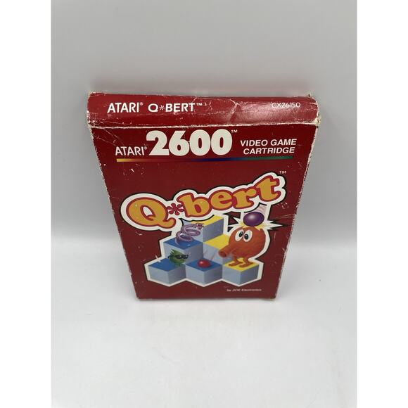 Q Bert Atari 2600 Complete Set In Original Red Label Box W/ Manual - Picture 9 of 10
